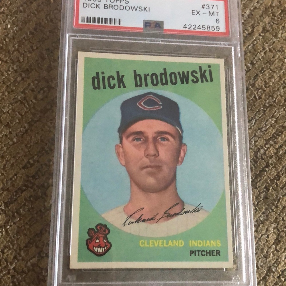 1959 Topps PSA Dock Brodowski #371 baseball card